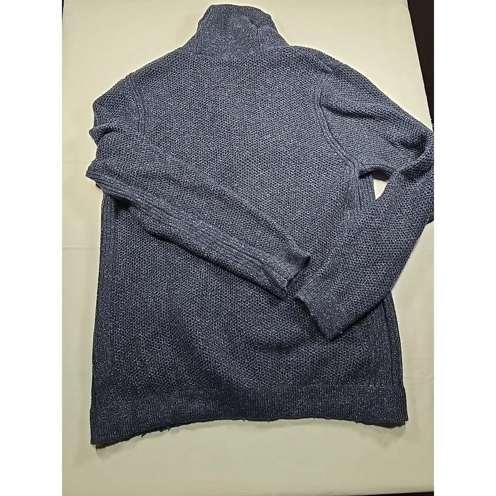 Marc Anthony Sweater Mens‎ XL Blue Shawl Collar Cardigan Nylon Merino Wool Blend
